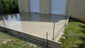 L'épaisseur d'une dalle de béton