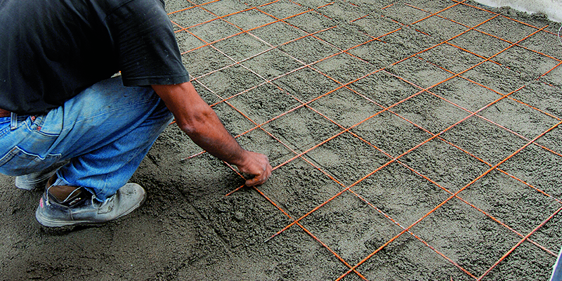 armatures pour une dalle de béton