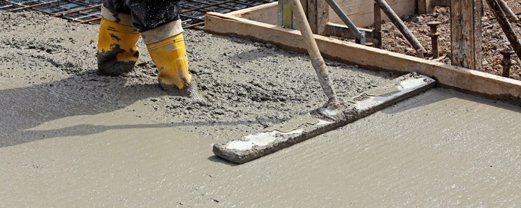 dalle de béton sur terre-plein coulée