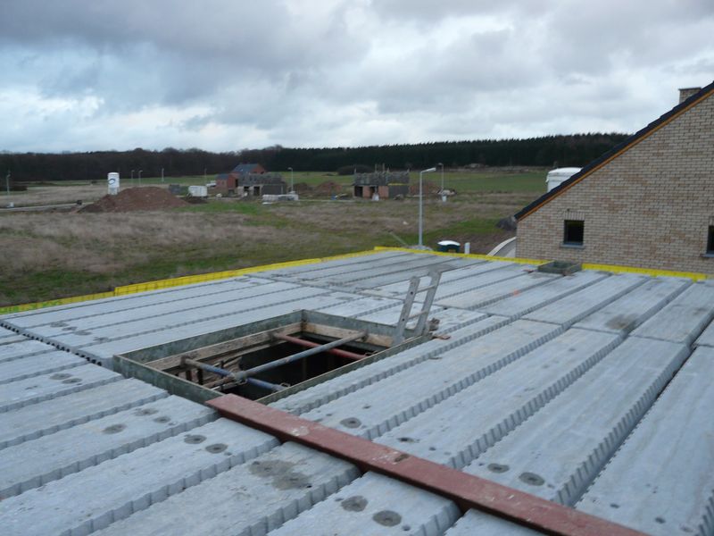 béton sur hourdis maison