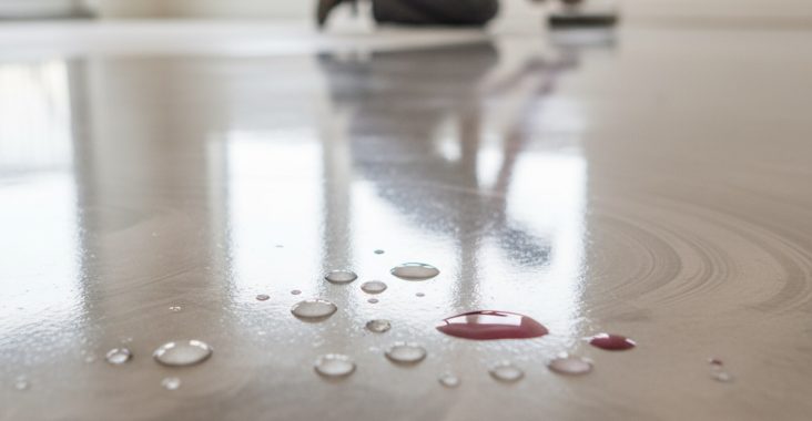 Comment protéger un béton lissé contre les taches?