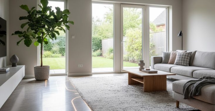 Le béton lissé est-il compatible avec les sols chauffants?