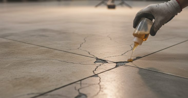 Peut-on réparer un béton lissé abîmé?