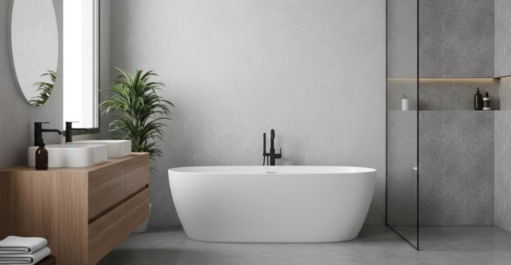 Peut-on utiliser un béton lissé dans une salle de bain?