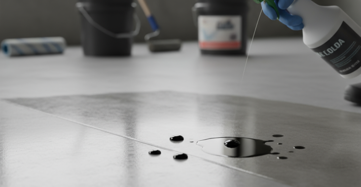 Comment prévenir les taches d’huile sur du béton lissé?