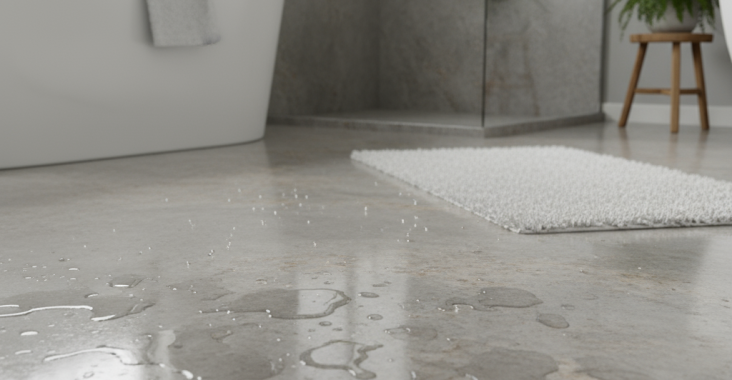 Le béton lissé convient-il aux zones humides?