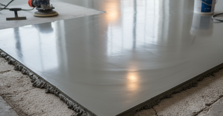 Peut-on appliquer du béton lissé sur une dalle en béton existante?