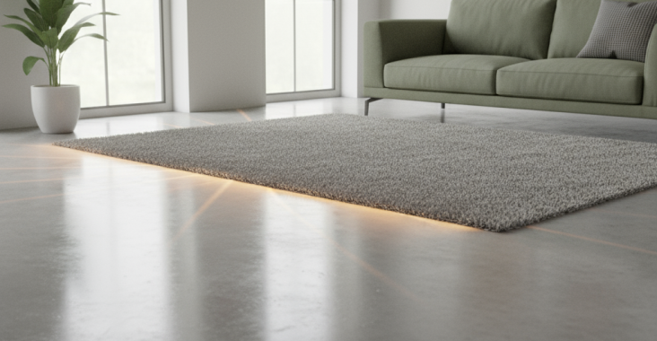 Peut-on installer un chauffage au sol sur un béton lissé?