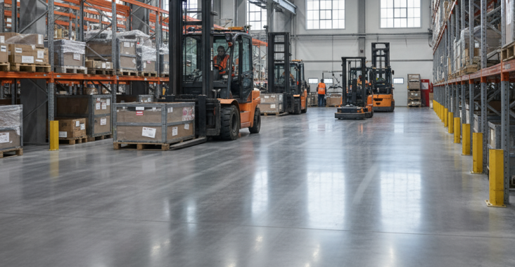 Le béton lissé est-il durable en milieu industriel?