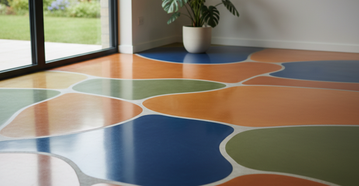 Peut-on appliquer un béton lissé coloré?