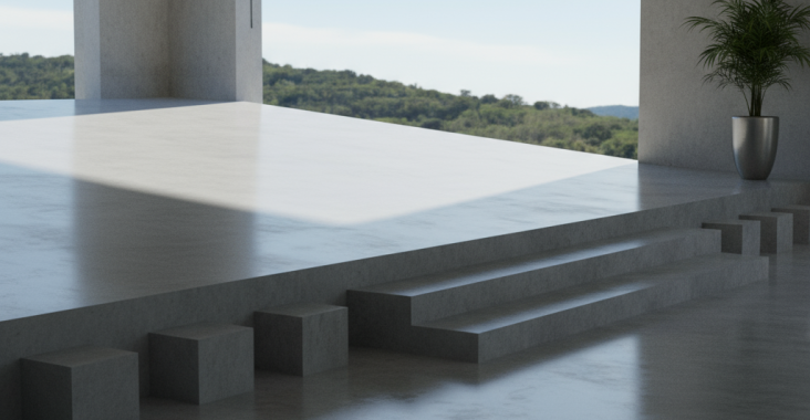 Peut-on poser du béton lissé sur des sols en pente?