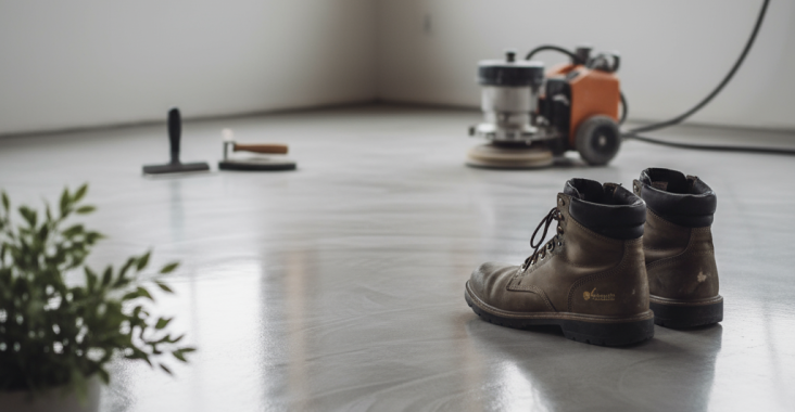 Quel est le délai moyen de mise en œuvre du béton lissé?