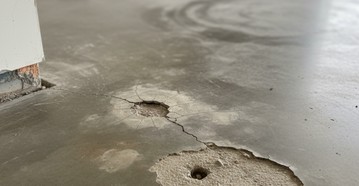 Quels sont les risques de défauts lors de la pose du béton lissé?